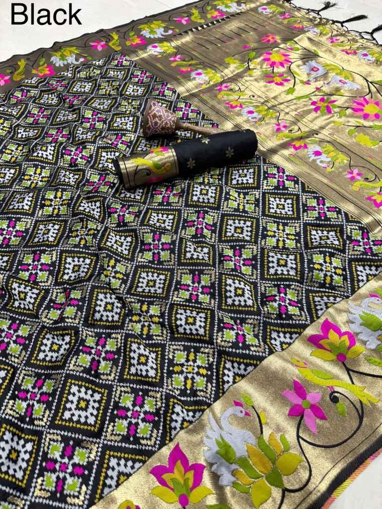 PURE SOFT KANCHIVRAM PATOLA PETHANI SILK ZARI WEAVING SAREE 1
