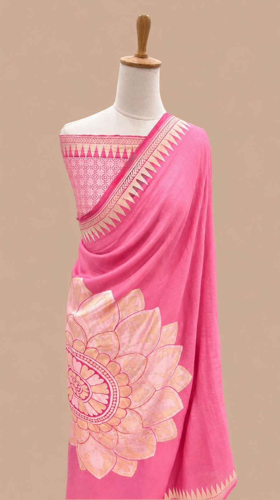 PURE SOFT KHADI GEORGETTE SILK ZARI WEAVING SAREE 