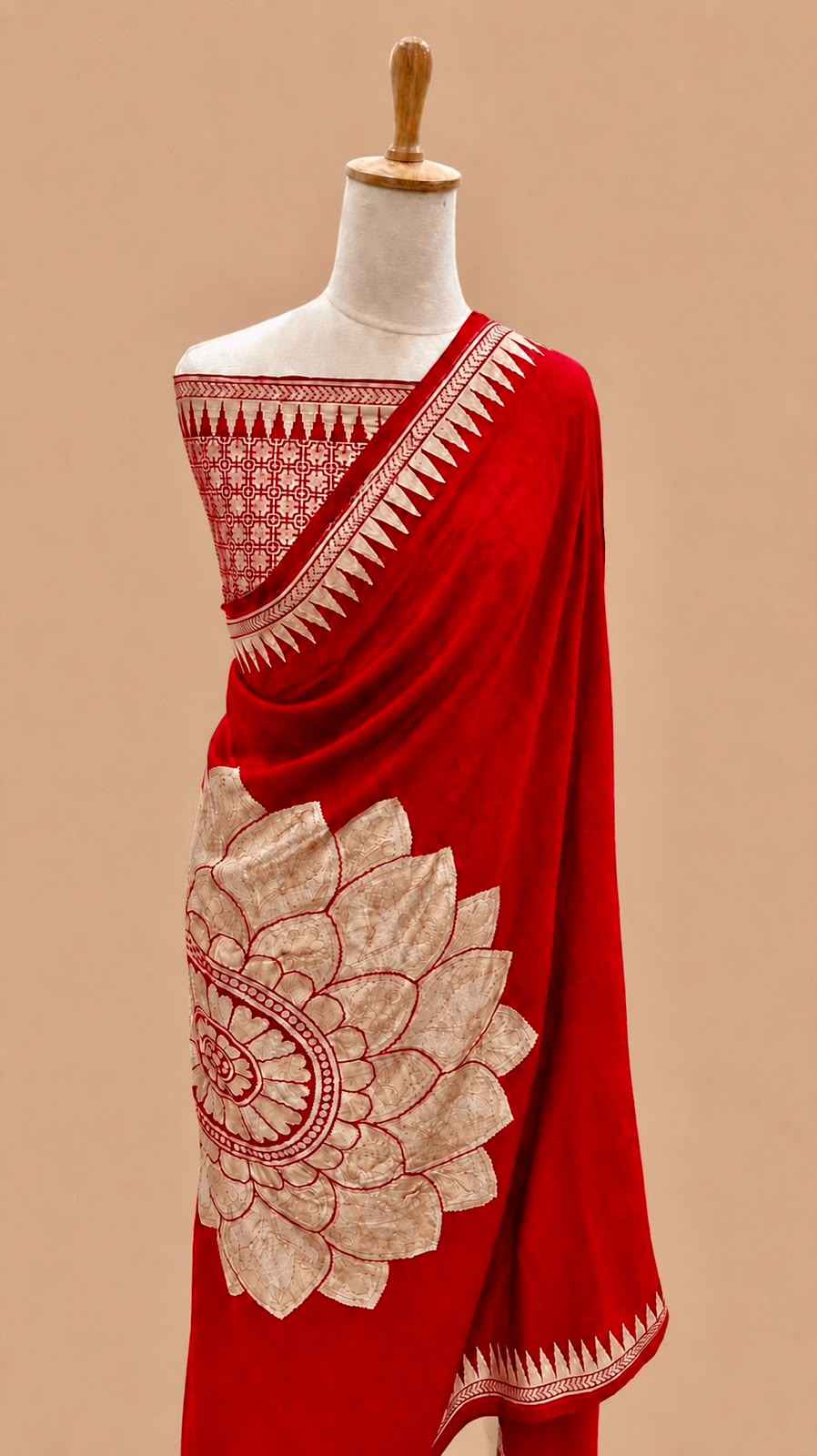 PURE SOFT KHADI GEORGETTE SILK ZARI WEAVING SAREE 