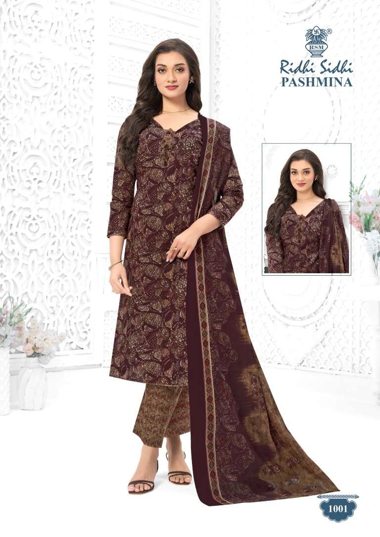 RIDHI SIDHI PASHMINA VOL-1 PURE COTTON DRESS MATERIAL 