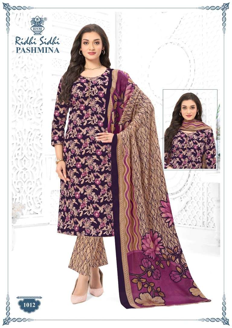 RIDHI SIDHI PASHMINA VOL-1 PURE COTTON DRESS MATERIAL 