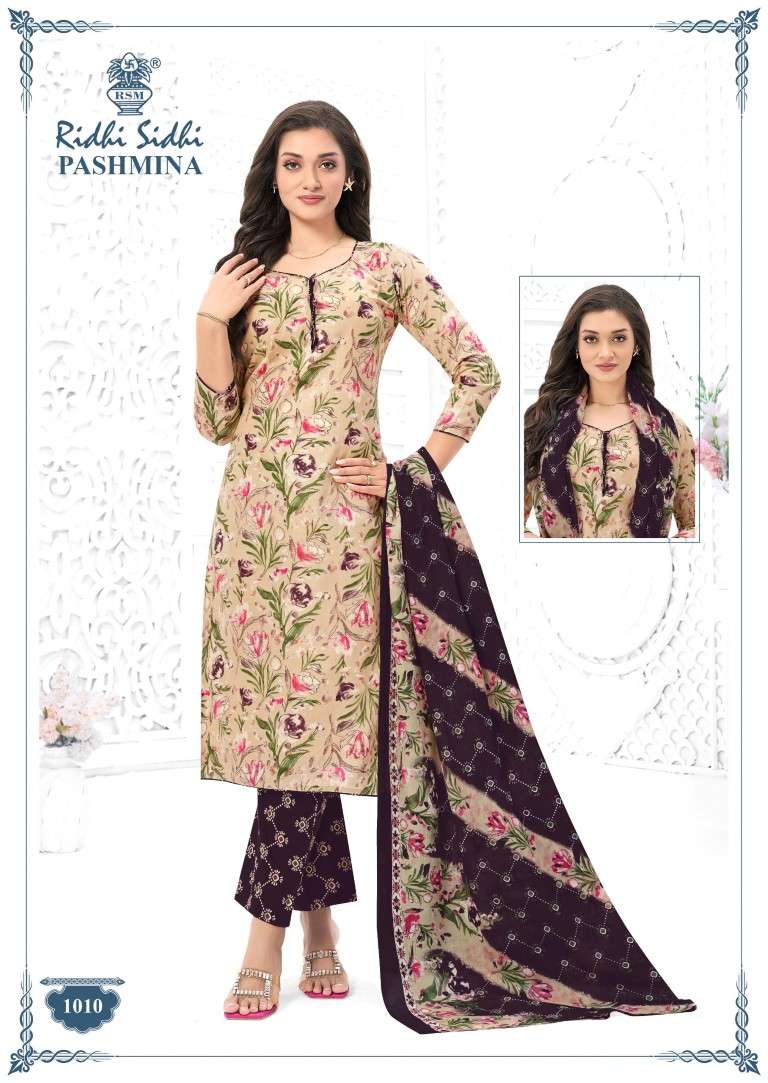 RIDHI SIDHI PASHMINA VOL-1 PURE COTTON DRESS MATERIAL 