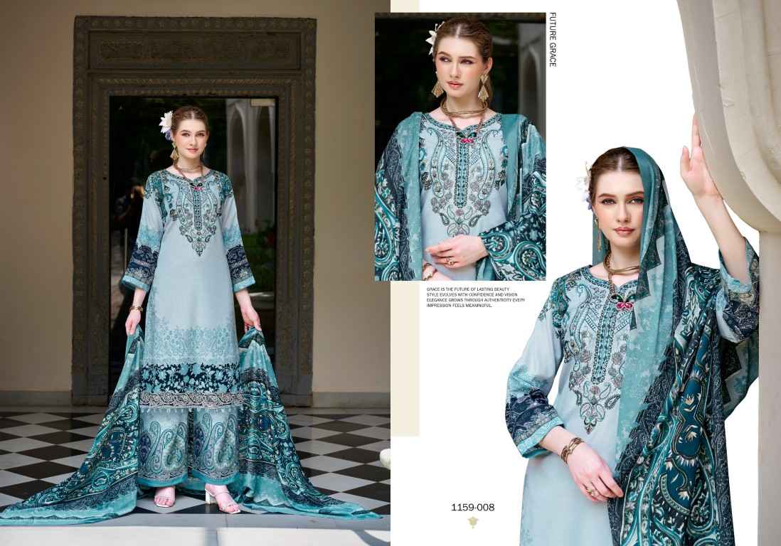 ROMANI MAHIRA VOL-10 SOFT COTTON SELF EMBROIDERY DRESS MATERIAL
