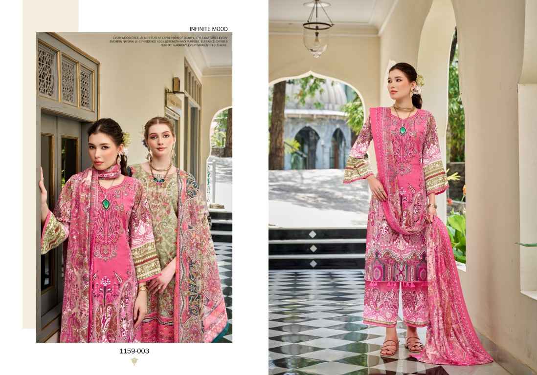 ROMANI MAHIRA VOL-10 SOFT COTTON SELF EMBROIDERY DRESS MATERIAL