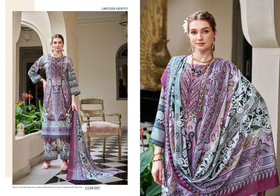 ROMANI MAHIRA VOL-10 SOFT COTTON SELF EMBROIDERY DRESS MATERIAL