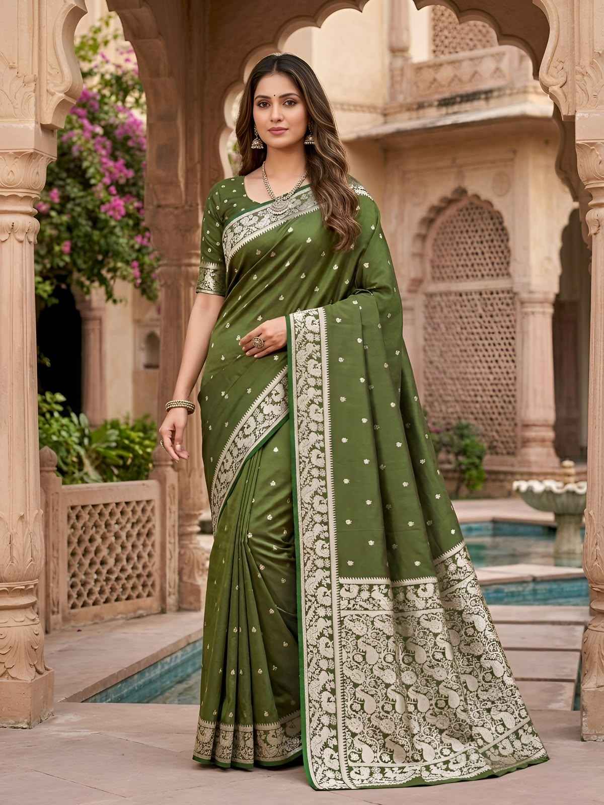 SOFT AND PURE BANARASI SILK WITH ZARI WEAVING SAREE