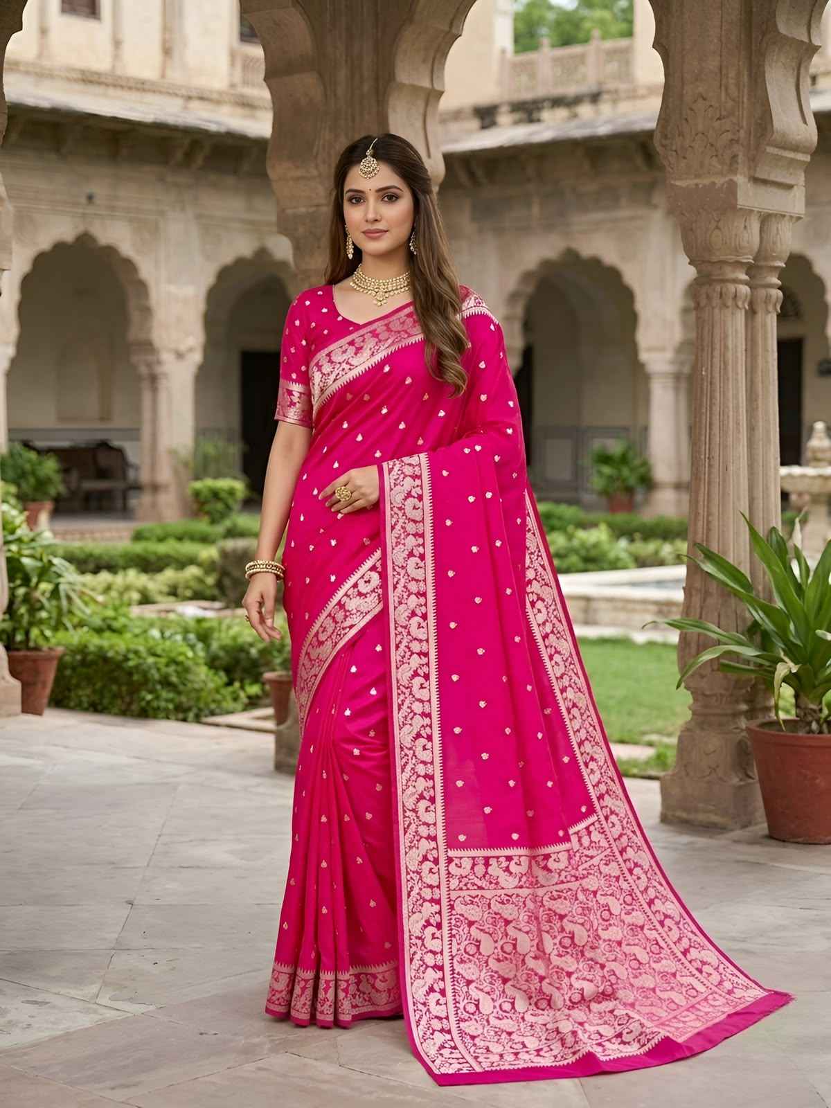 SOFT AND PURE BANARASI SILK WITH ZARI WEAVING SAREE