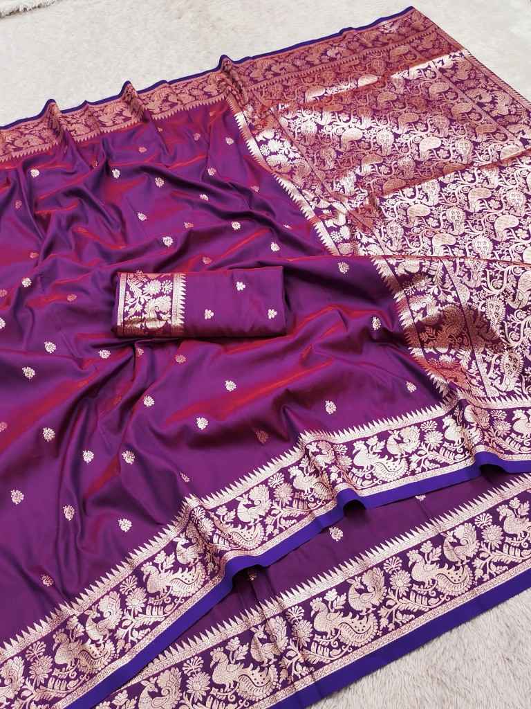 SOFT AND PURE BANARASI SILK WITH ZARI WEAVING SAREE
