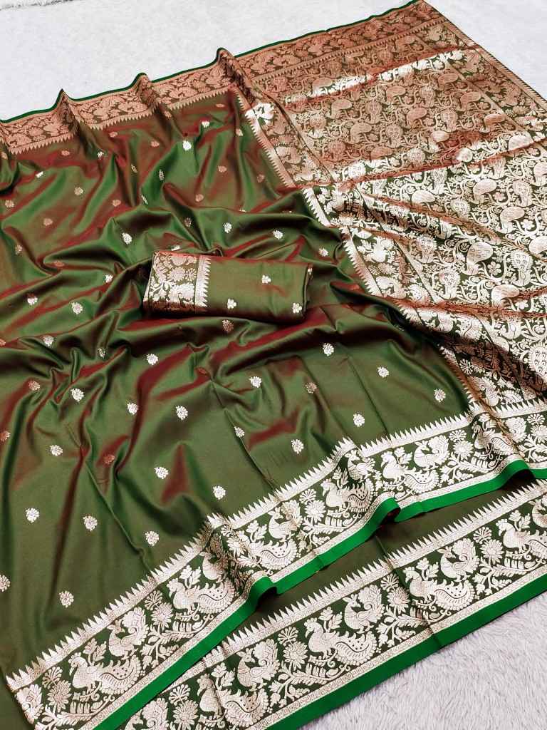 SOFT AND PURE BANARASI SILK WITH ZARI WEAVING SAREE