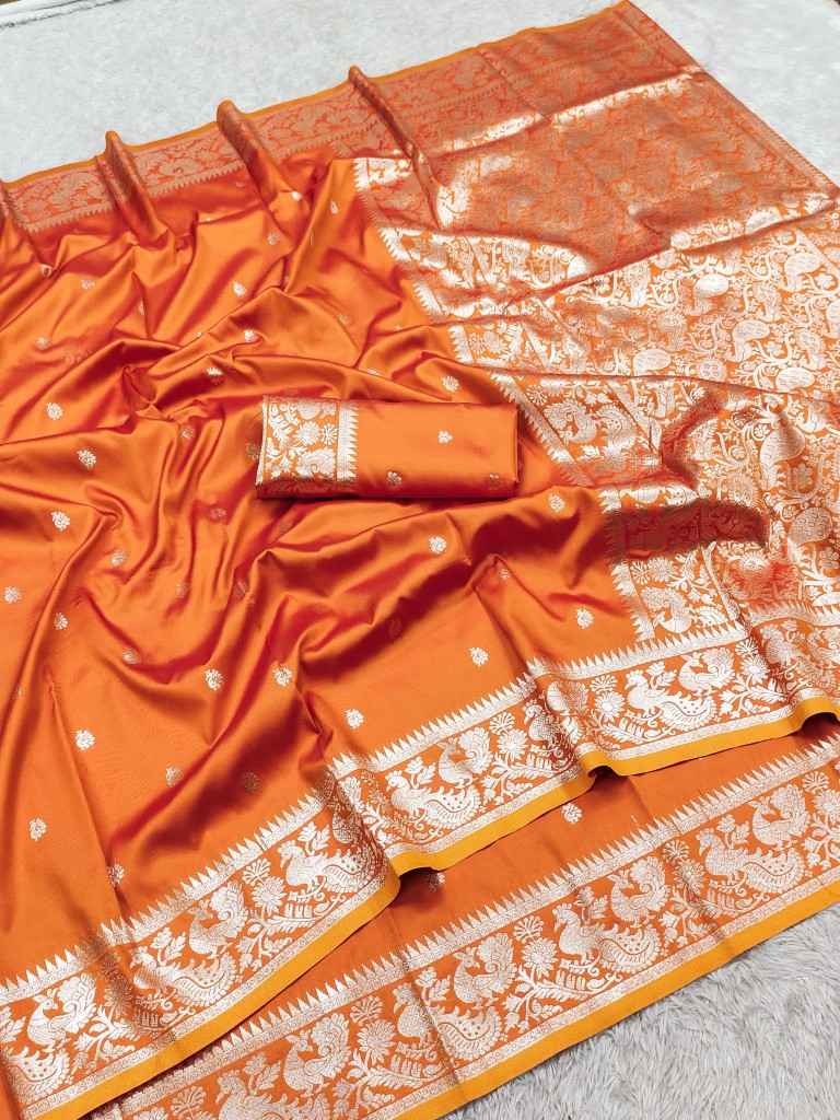 SOFT AND PURE BANARASI SILK WITH ZARI WEAVING SAREE