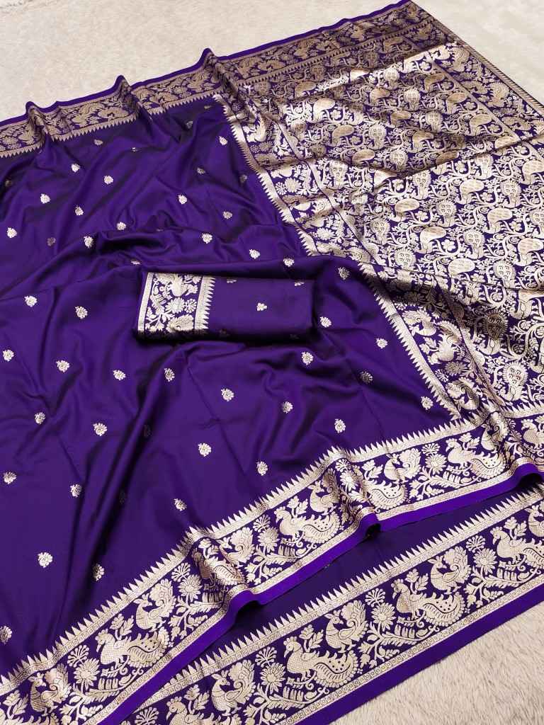 SOFT AND PURE BANARASI SILK WITH ZARI WEAVING SAREE