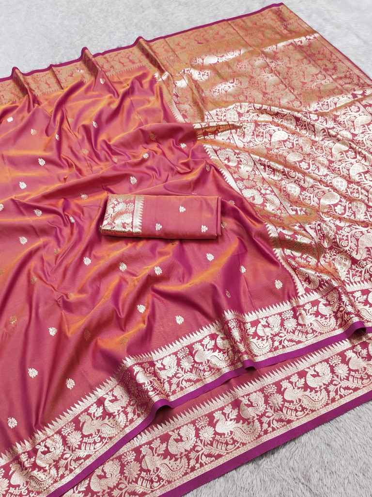 SOFT AND PURE BANARASI SILK WITH ZARI WEAVING SAREE