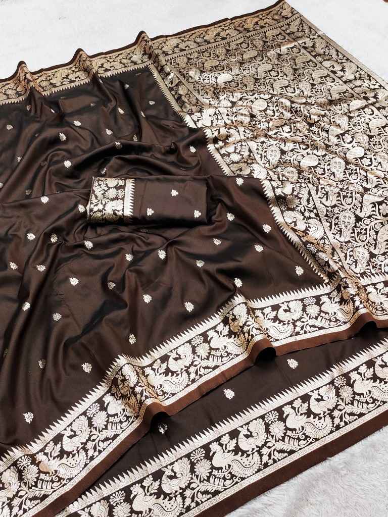 SOFT AND PURE BANARASI SILK WITH ZARI WEAVING SAREE