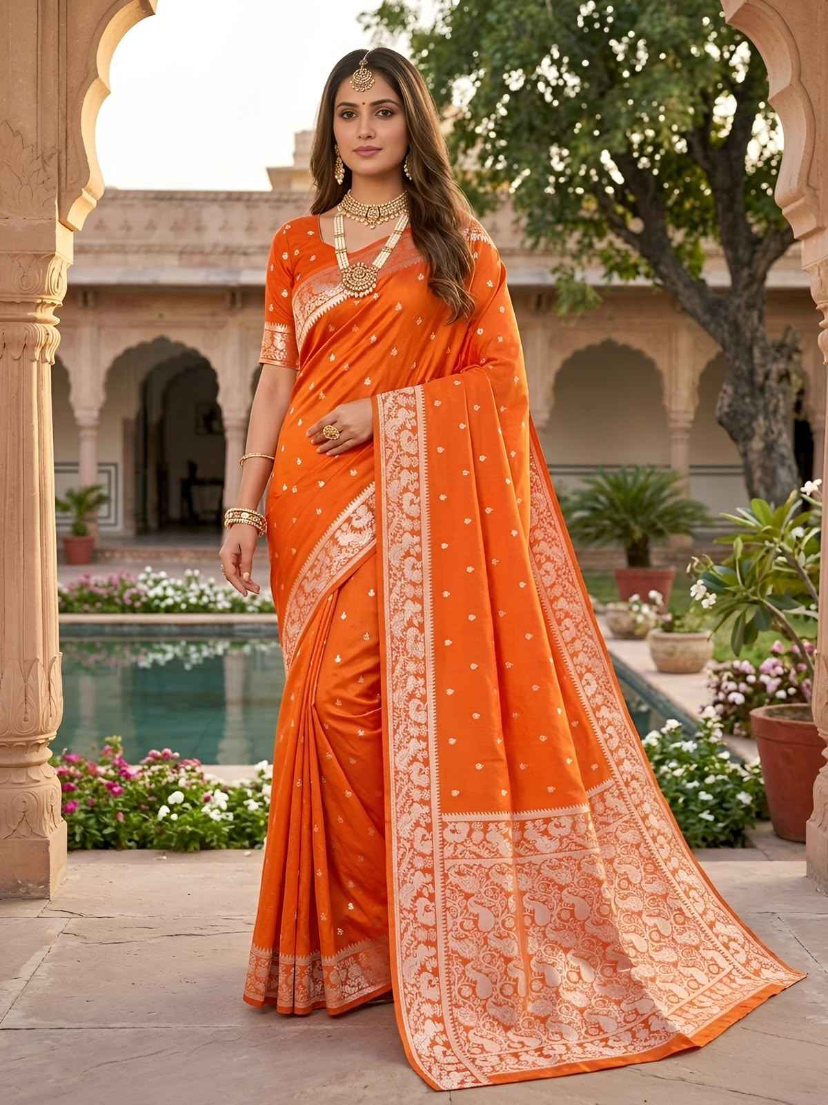 SOFT AND PURE BANARASI SILK WITH ZARI WEAVING SAREE