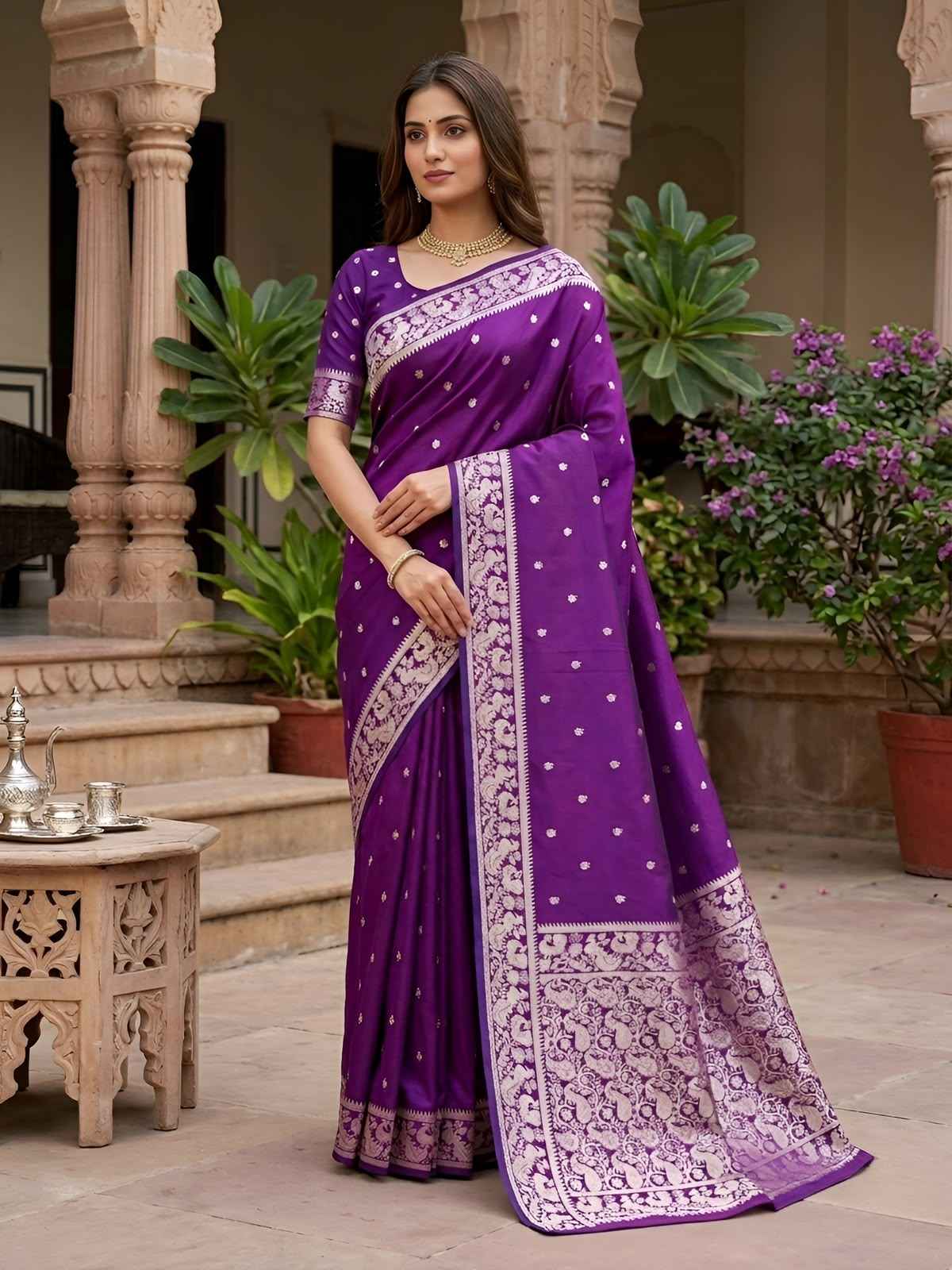 SOFT AND PURE BANARASI SILK WITH ZARI WEAVING SAREE