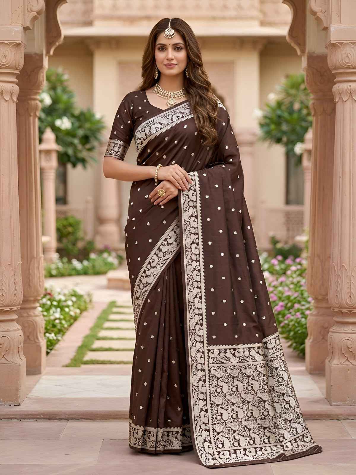 SOFT AND PURE BANARASI SILK WITH ZARI WEAVING SAREE