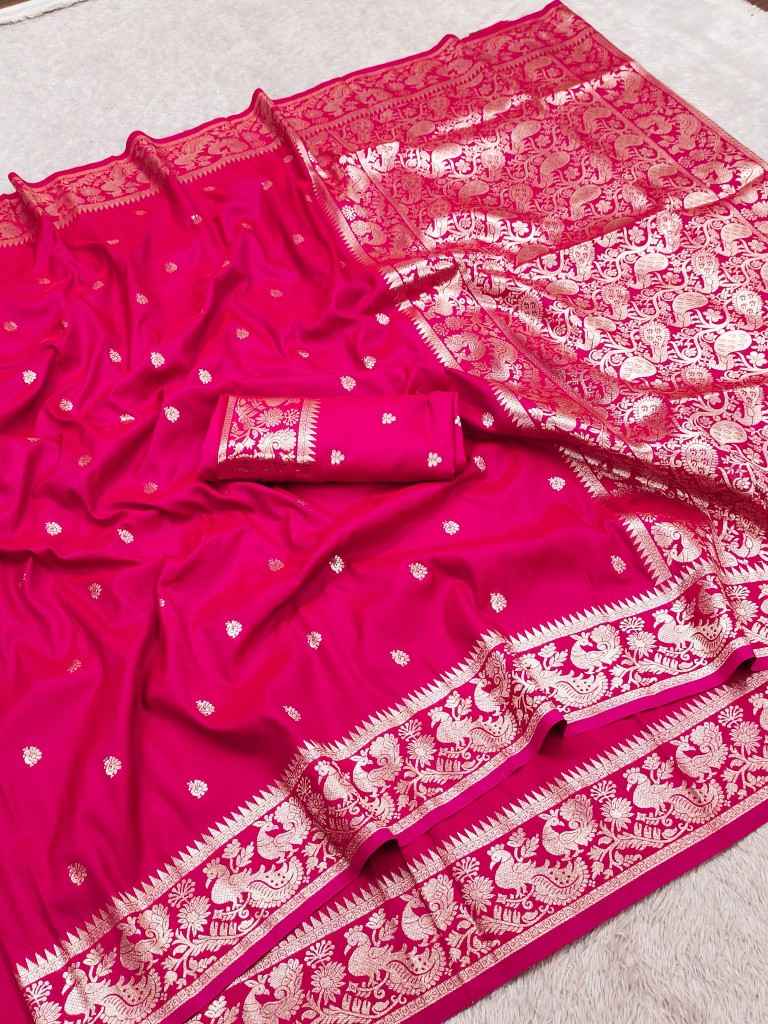 SOFT AND PURE BANARASI SILK WITH ZARI WEAVING SAREE