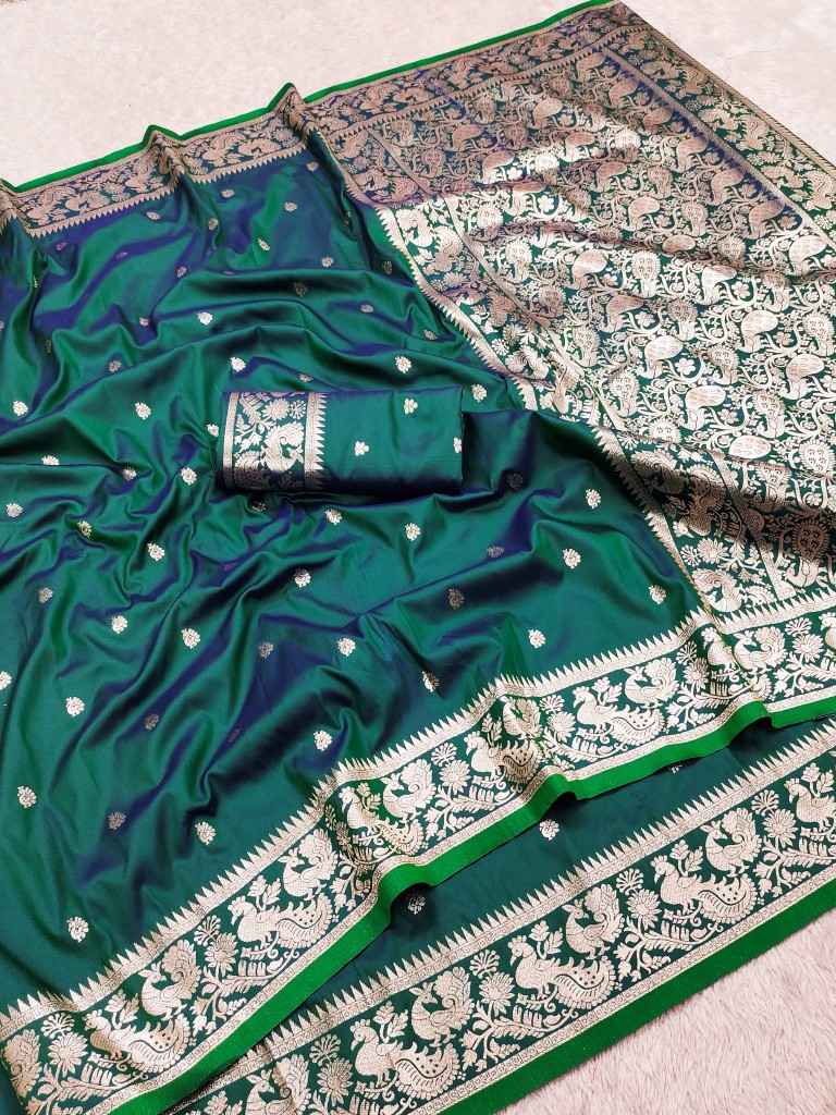 SOFT AND PURE BANARASI SILK WITH ZARI WEAVING SAREE