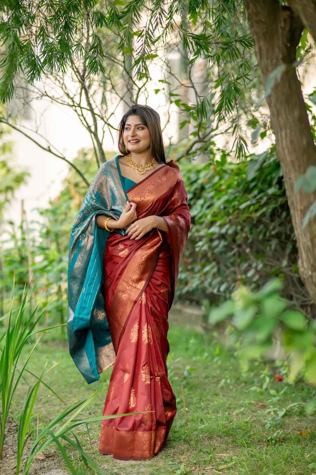 SOFT BANARASI KATAN SILK PATTU ZARI WEAVING SAREE