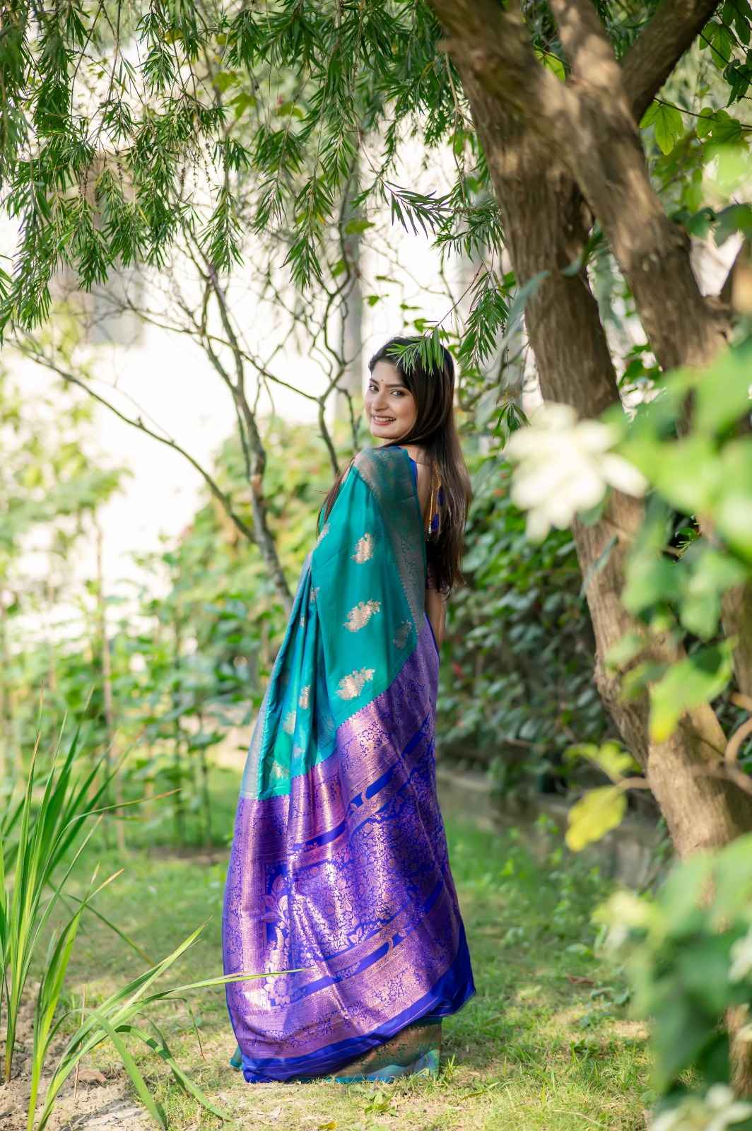 SOFT BANARASI KATAN SILK PATTU ZARI WEAVING SAREE