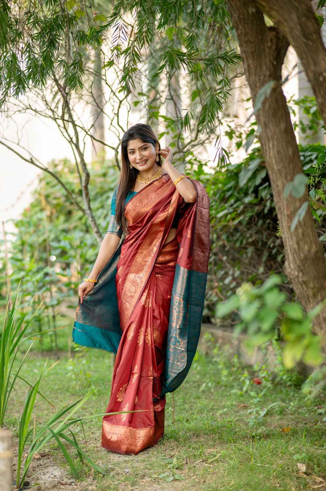 SOFT BANARASI KATAN SILK PATTU ZARI WEAVING SAREE