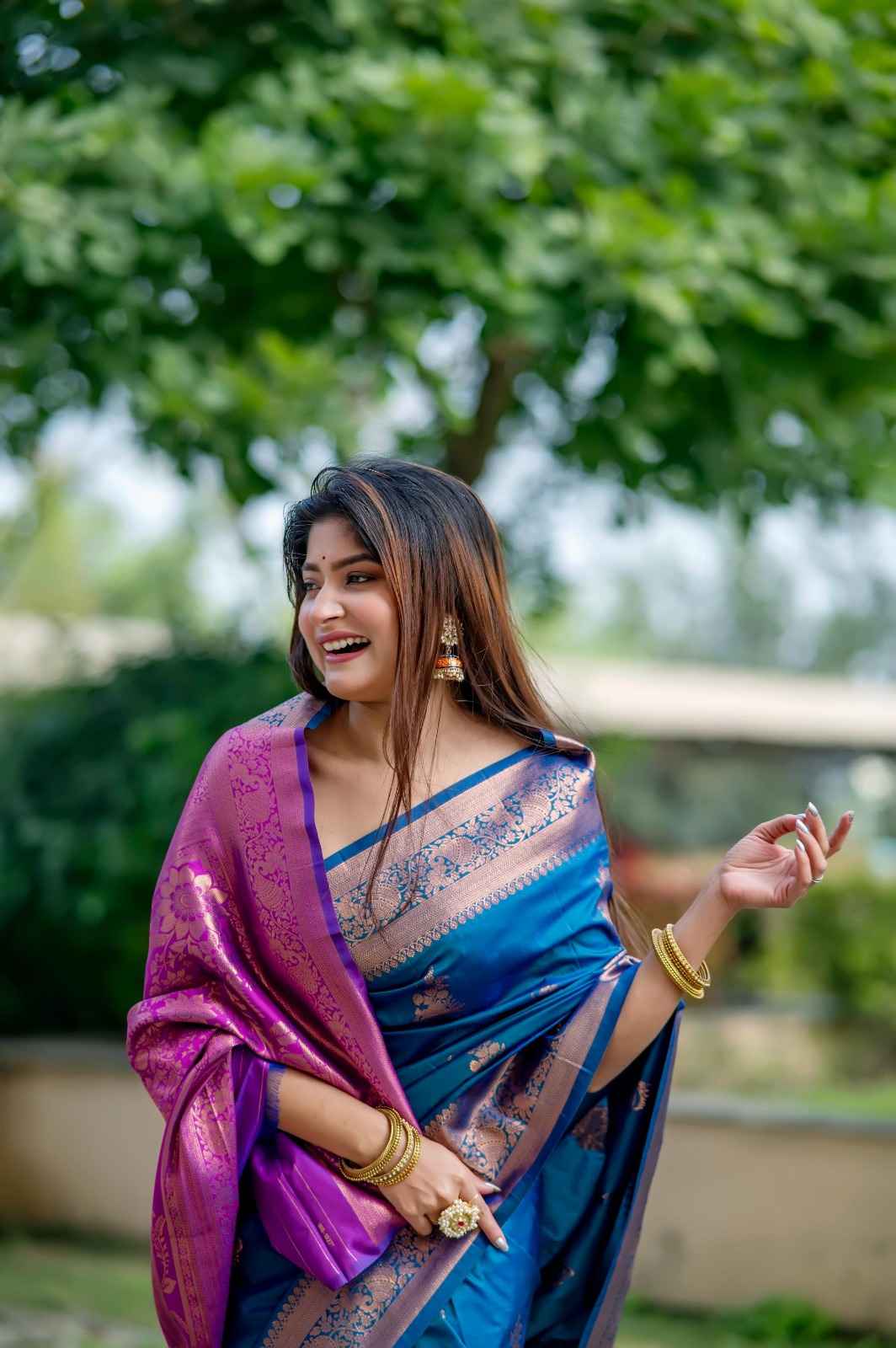 SOFT BANARASI KATAN SILK PATTU ZARI WEAVING SAREE