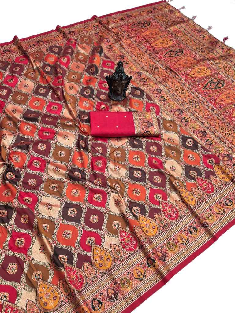 SOFT AND PURE BANARASI SILK SELF ZARI WEAVING SAREE 