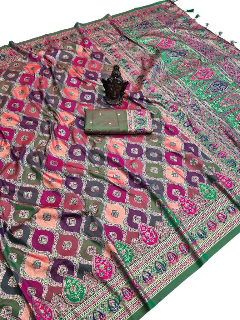 SOFT AND PURE BANARASI SILK SELF ZARI WEAVING SAREE 