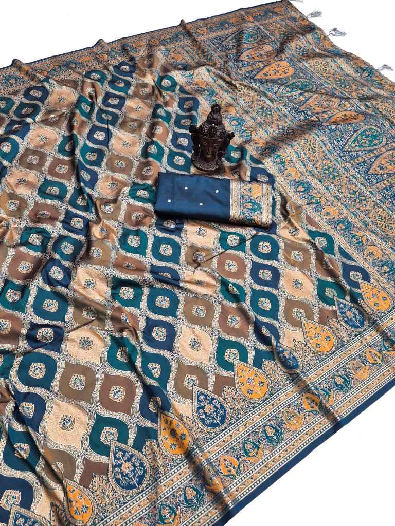 SOFT AND PURE BANARASI SILK SELF ZARI WEAVING SAREE 