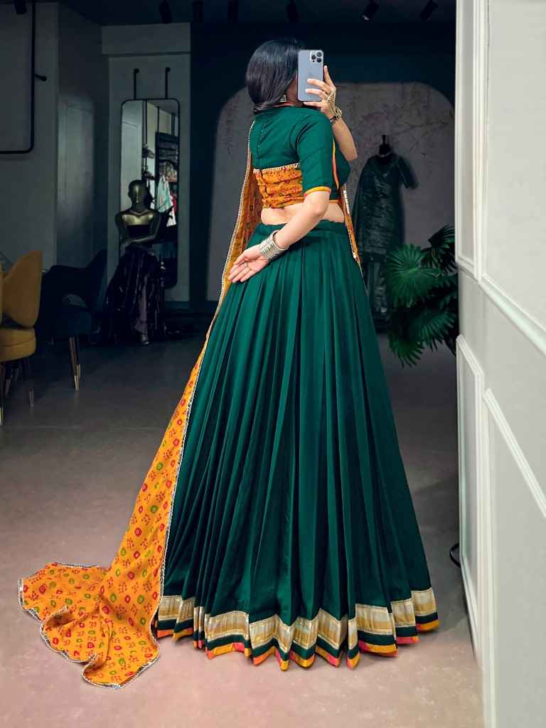 SOFT CHINON SILK DESIGNER NAVRATRI LEHENGA CHOLI