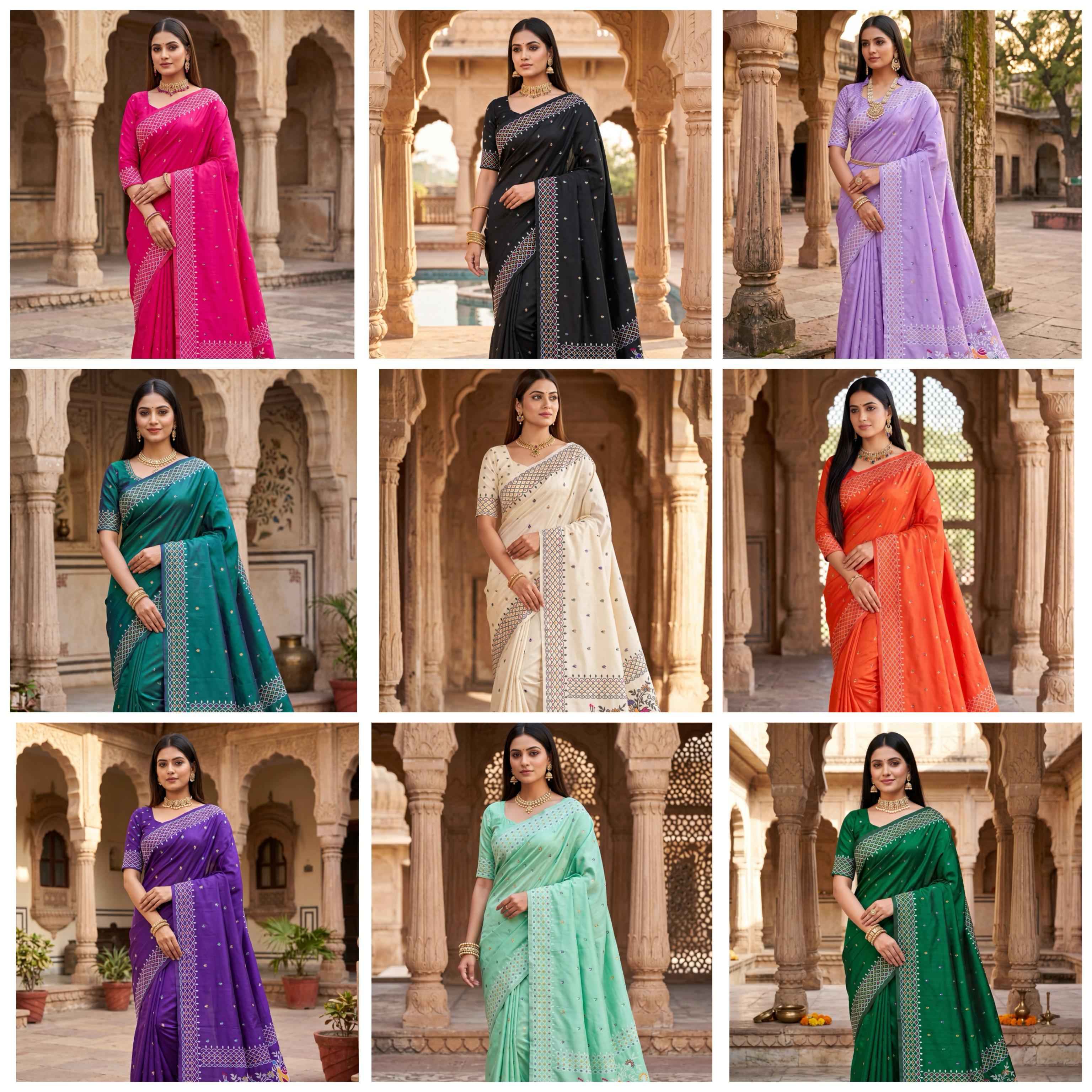 PREMIUM SOFT KANNI SILK MEENAKARI WEAVING SAREE 