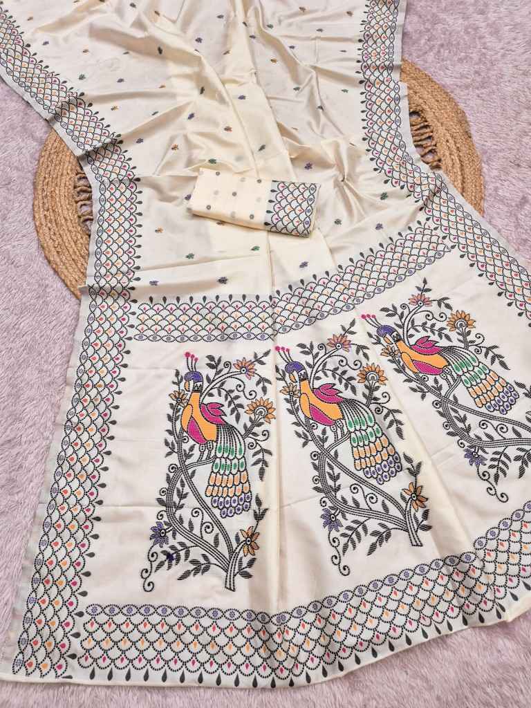 PREMIUM SOFT KANNI SILK MEENAKARI WEAVING SAREE 
