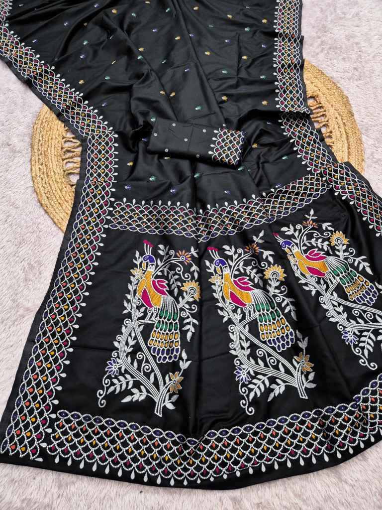 PREMIUM SOFT KANNI SILK MEENAKARI WEAVING SAREE 