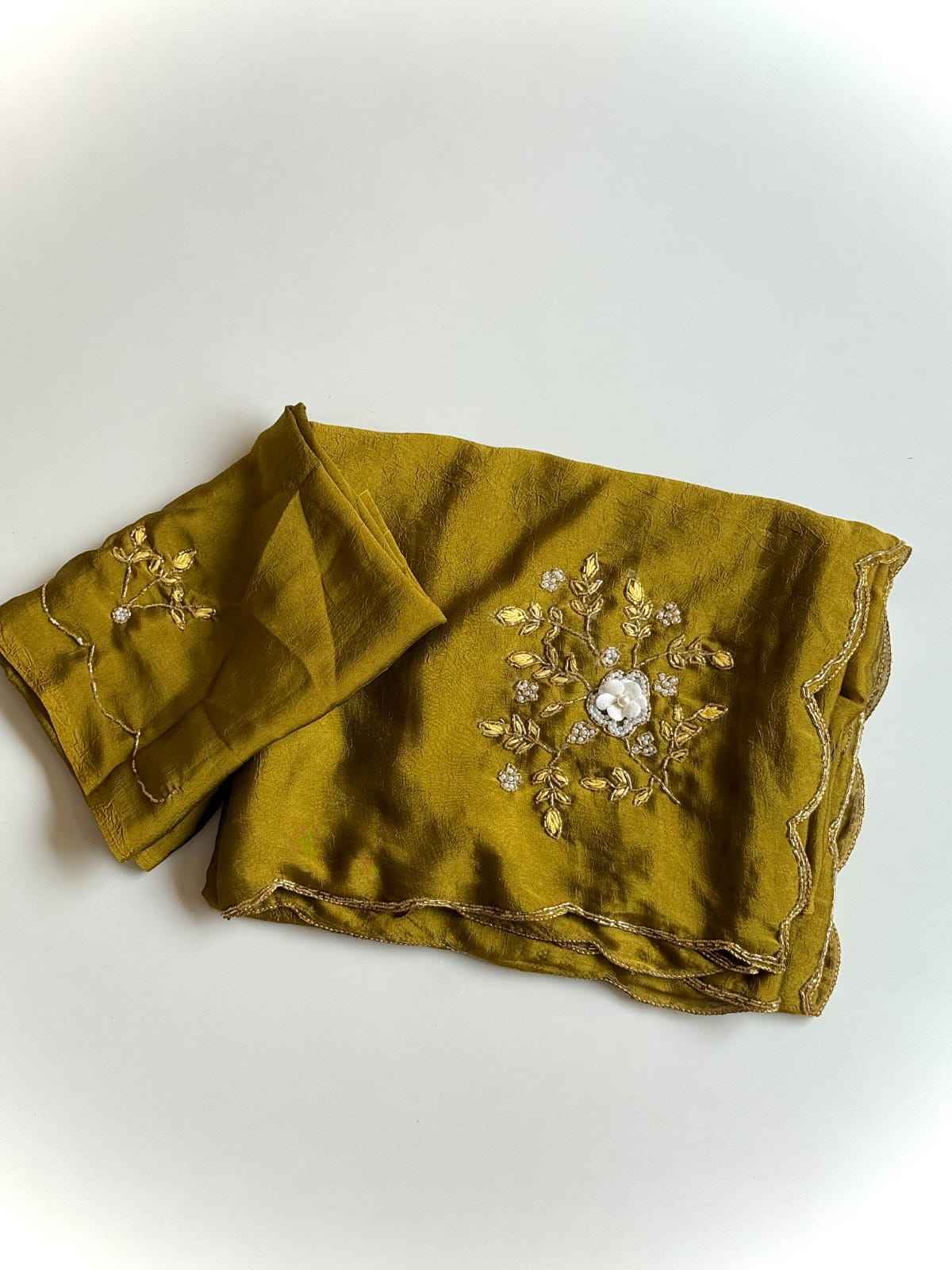 SOFT RANGOLI CRUSH CUTDANA KHATLI HANDWORK SAREE