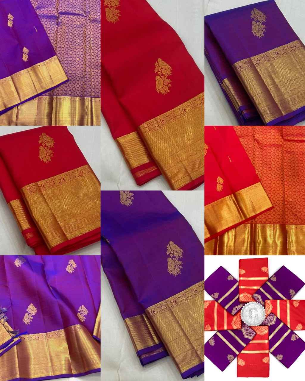 SOFT SILK RICH PALLU AND JACQUARD WORK SAREE CODE 297