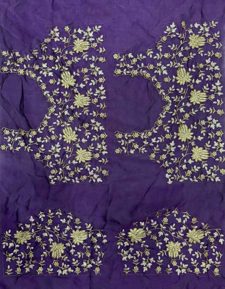 SOFT SPACE SILK SEQUANCE AND ZARI EMBROIDERY WORK SAREE