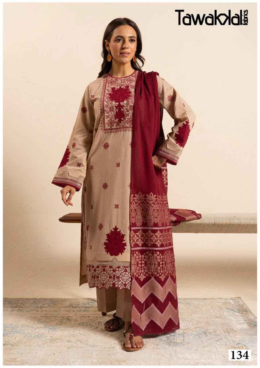 TAWAKKAL SABA LUXURY VOL-4 COTTON DRESS MATERIAL