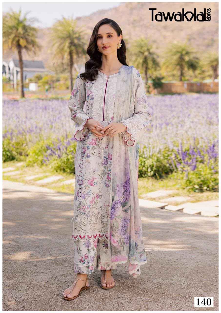 TAWAKKAL SABA LUXURY VOL-4 COTTON DRESS MATERIAL