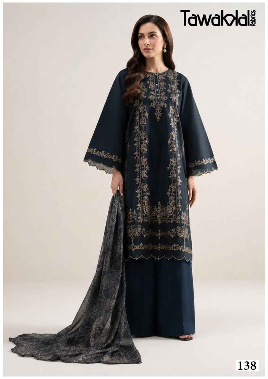 TAWAKKAL SABA LUXURY VOL-4 COTTON DRESS MATERIAL