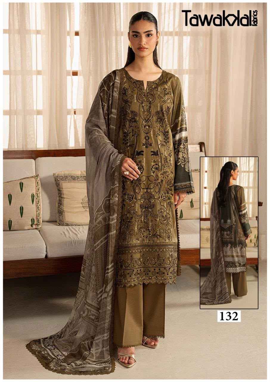 TAWAKKAL SABA LUXURY VOL-4 COTTON DRESS MATERIAL