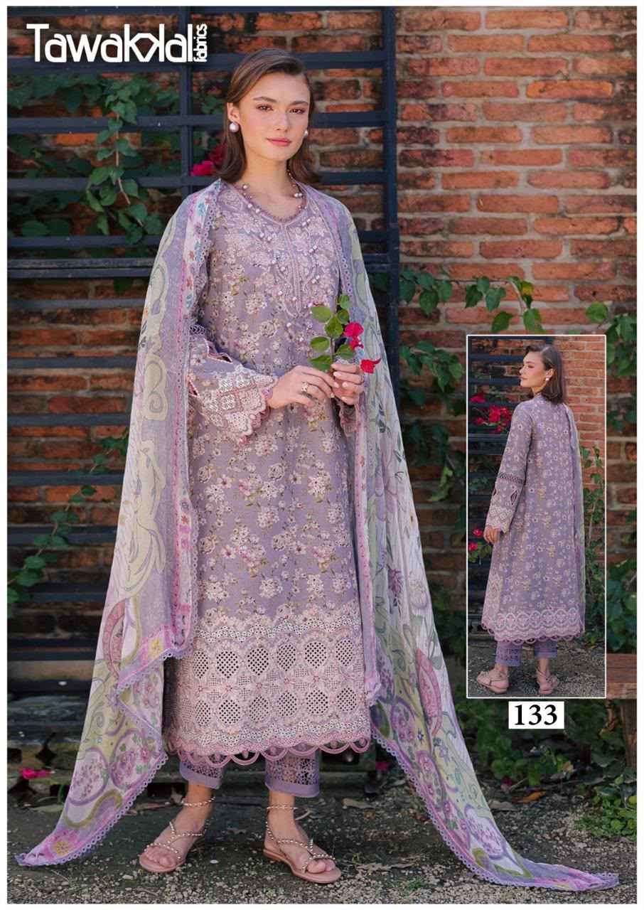 TAWAKKAL SABA LUXURY VOL-4 COTTON DRESS MATERIAL