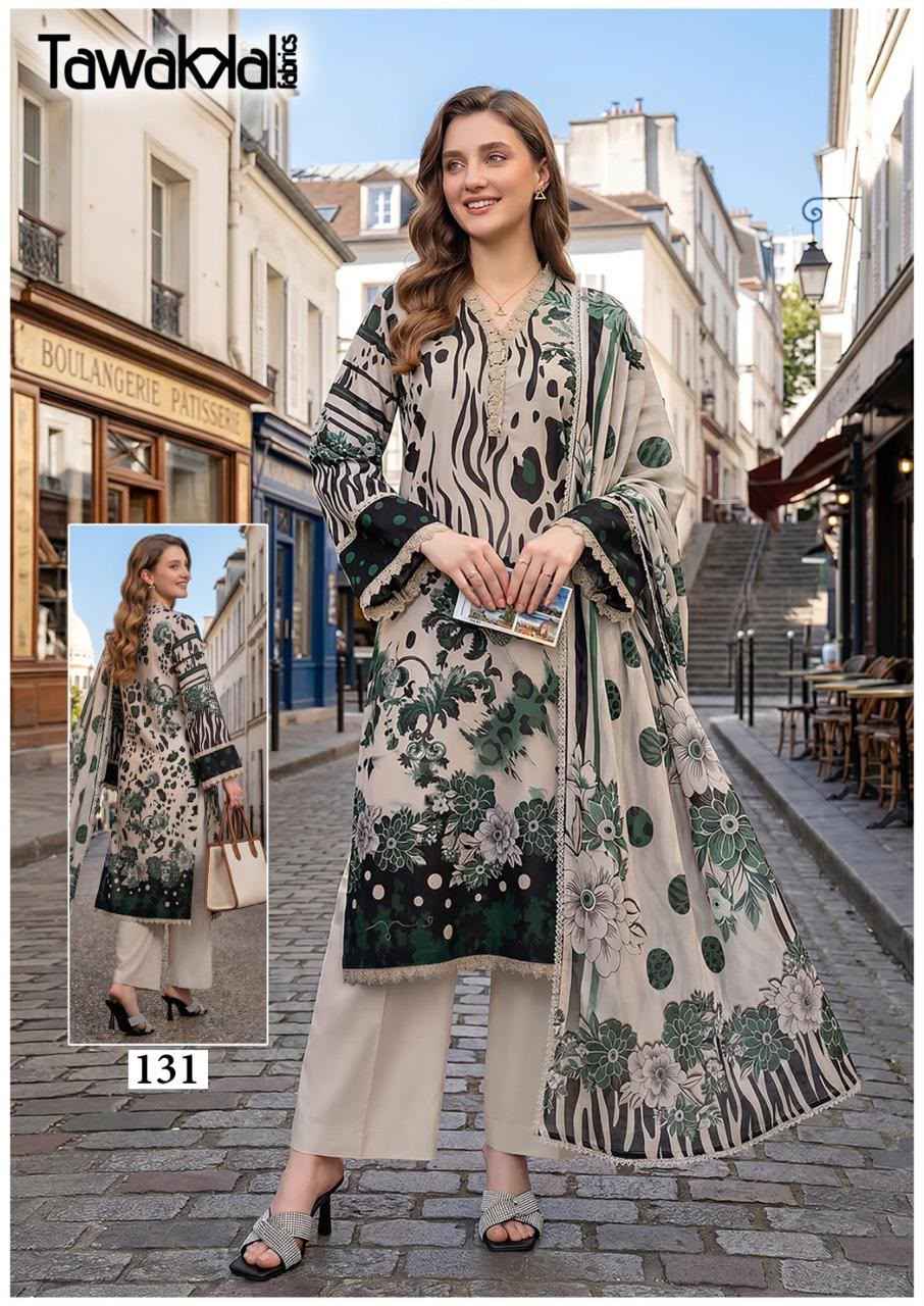 TAWAKKAL SABA LUXURY VOL-4 COTTON DRESS MATERIAL