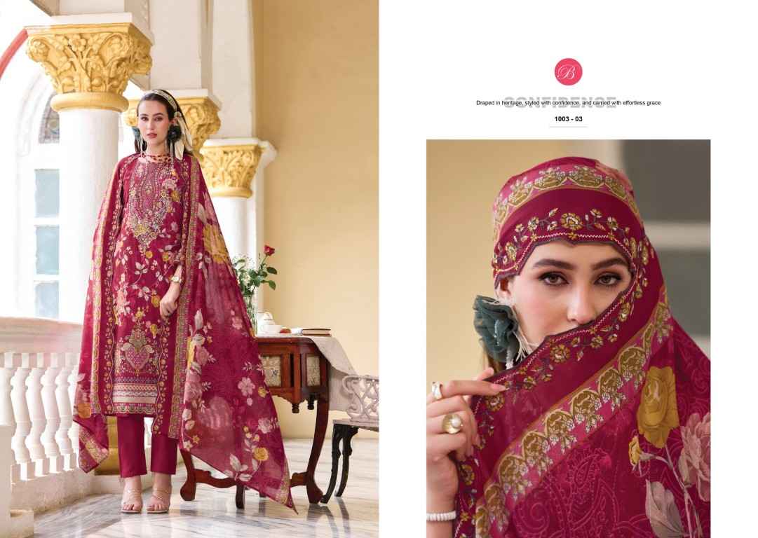 BELLIZA GUZARISH VOL-25 PURE COTTON DIGITAL PRINTS EMBROIDERY DRESS MATERIAL