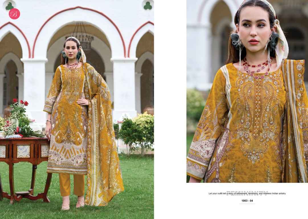BELLIZA GUZARISH VOL-25 PURE COTTON DIGITAL PRINTS EMBROIDERY DRESS MATERIAL