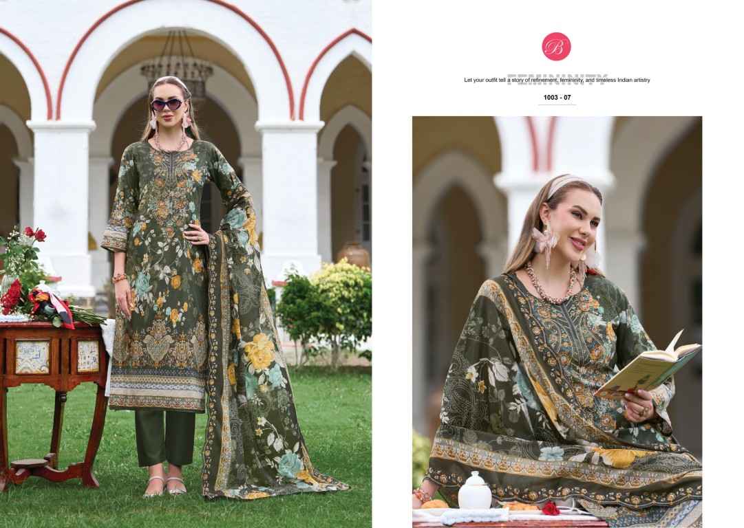 BELLIZA GUZARISH VOL-25 PURE COTTON DIGITAL PRINTS EMBROIDERY DRESS MATERIAL