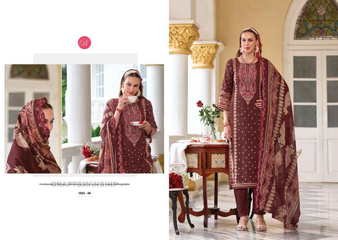 BELLIZA GUZARISH VOL-25 PURE COTTON DIGITAL PRINTS EMBROIDERY DRESS MATERIAL