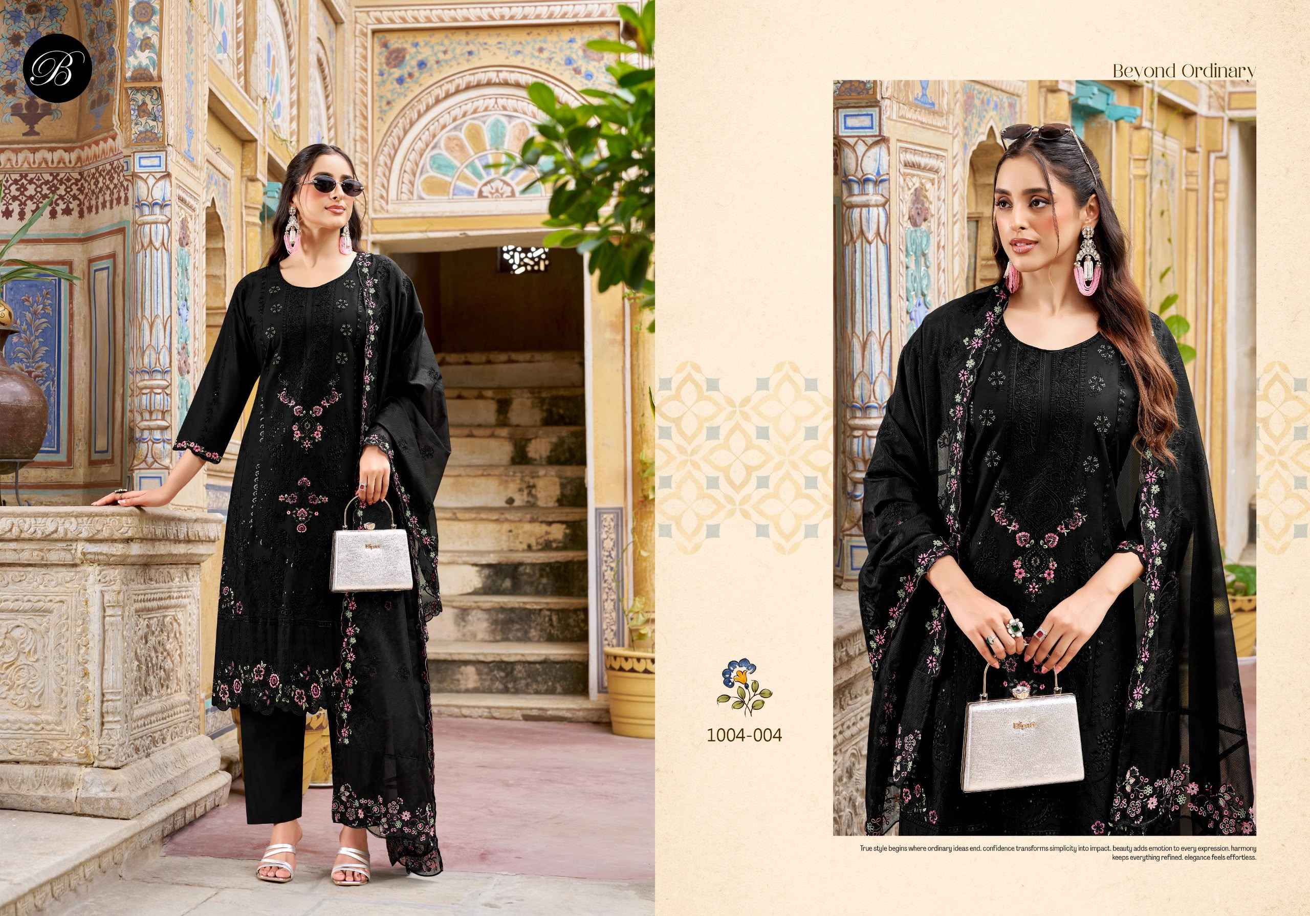 BELLIZA KHWAISH PURE COTTON LAWN KARACHI DRESS MATERIAL 