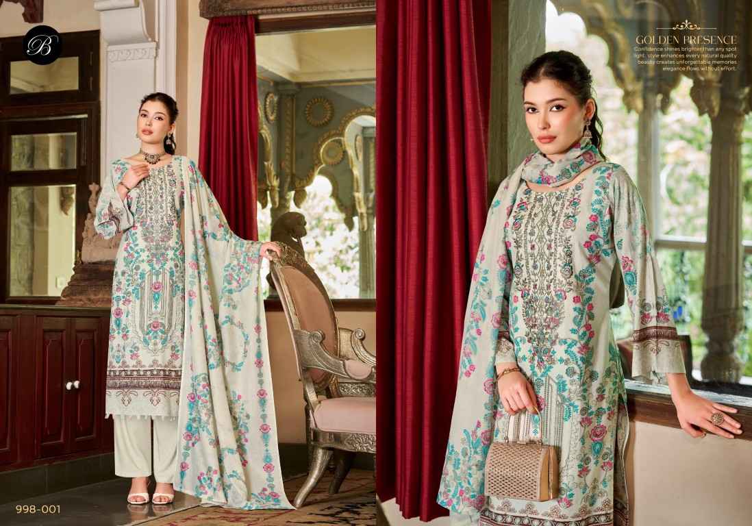 BELLIZA NAIRA VOL-155 PURE COTTON EMBROIDERY DRESS MATERIAL