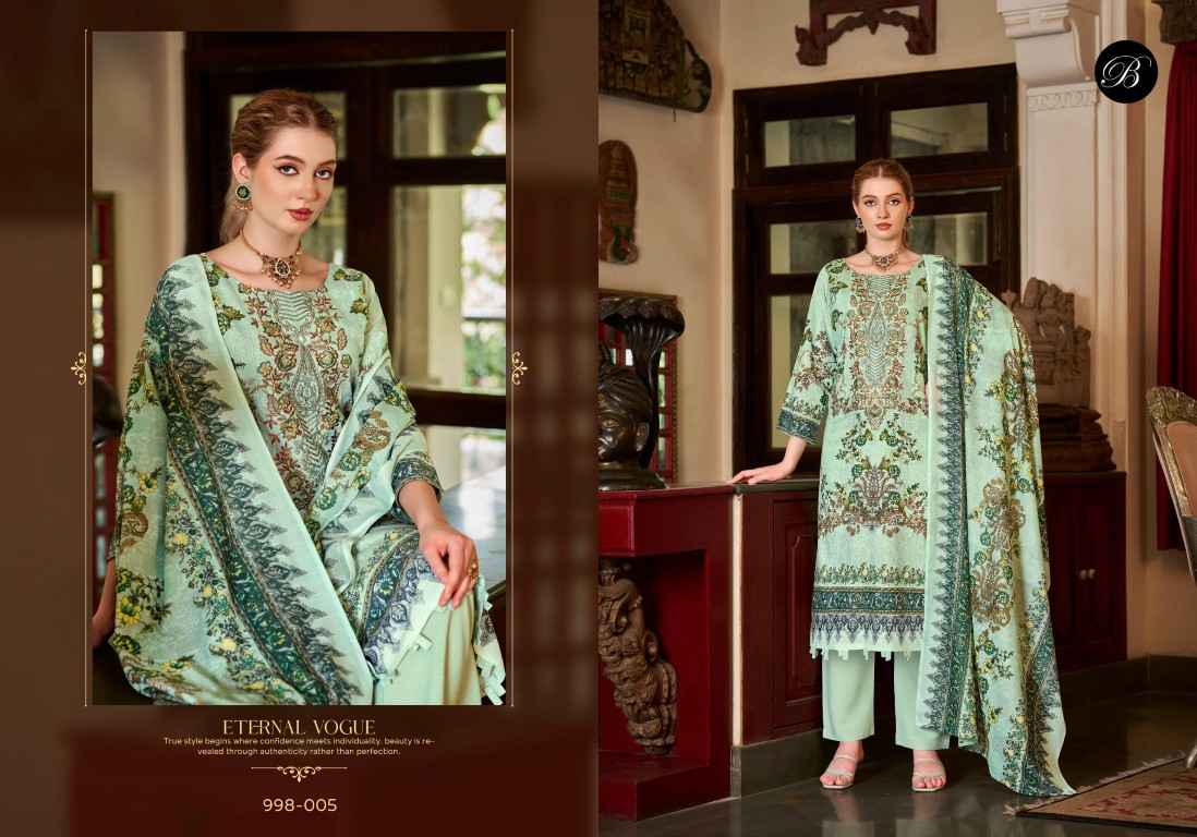 BELLIZA NAIRA VOL-155 PURE COTTON EMBROIDERY DRESS MATERIAL