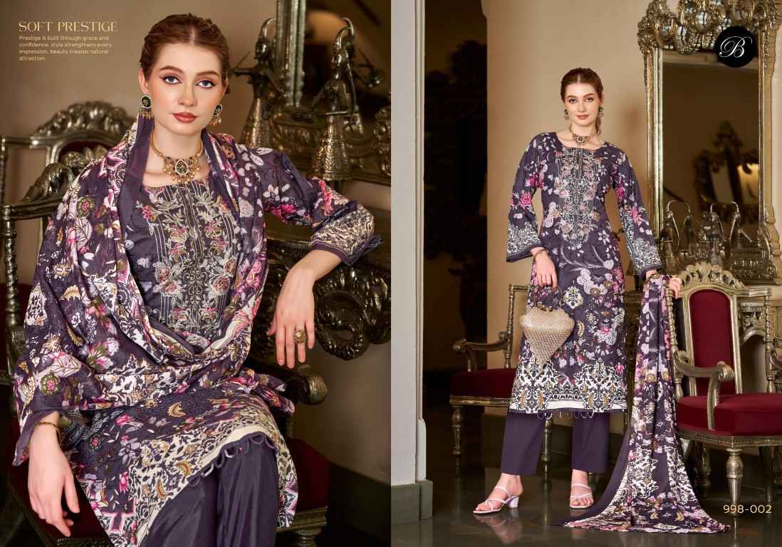 BELLIZA NAIRA VOL-155 PURE COTTON EMBROIDERY DRESS MATERIAL